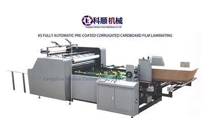 Máquina de laminação de papelão pré-revestida totalmente automática